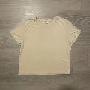 Babaton Cream Short Sleeve Tee